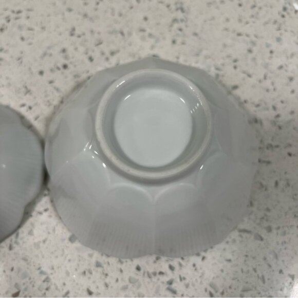 Vintage 1960s HOMCO White Lotus Flower Bowls - Dessert,Dips,Snacks - Set of 2 - Picture 3 of 11